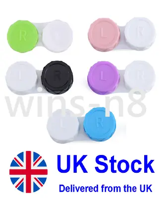 5 X Contact Lens Case Care Colored Double Box Muticoloured  • £3.59