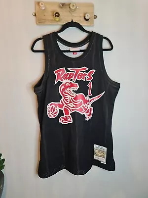 1998 - 1999 Tracy Mcgrady Raptors Mitchell & Ness Basketball Vest Size Large • $34.86