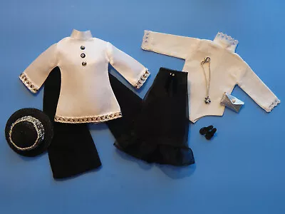 Vintage Barbie Clone Classic Black White & Silver Outfits & Accessories OOAK • $26.99