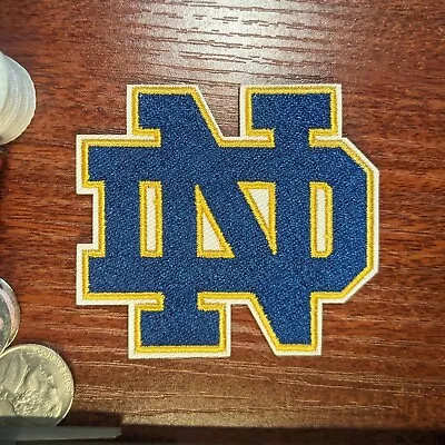 University Of Notre Dame Patch Fighting Irish Embroidered Iron On 2.5x2.75  • $5
