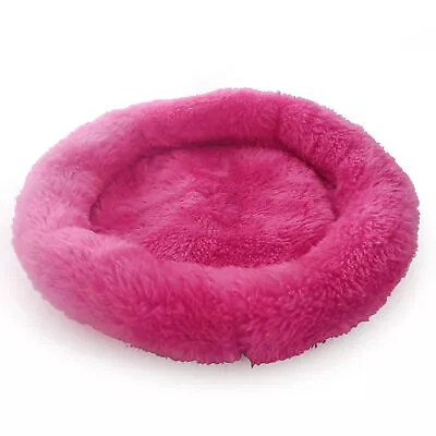 Hamster Mat Arctic Velvet Warm Round Shape Cushion Rabbit Parrot Pet Nest Pad 18 • $8.93