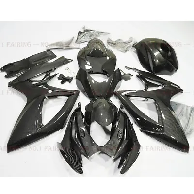 Full Fairing Kit W/ Tank Cover Carbon Fiber Look For SUZUKI 06-07 GSXR600/750 • $585.95