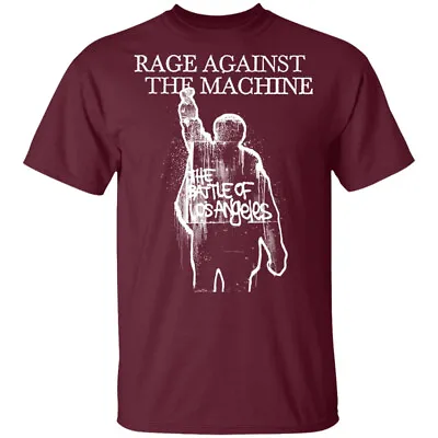 Rage Against The Machine BOLA Album Cover Maroon T-Shirt OFFICIAL • £16.39