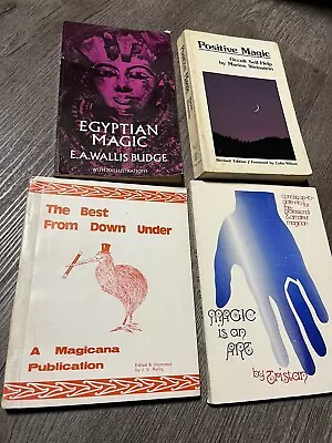 Magic Book Lot Egyptian Magic Magic Is An Art Best From Down Under Positive • $10