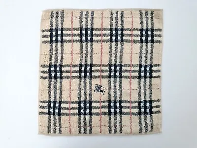 Burberry Small Face Towel Flannel Wash Cloth Designer Nova Check Good Used Cond • £24.99