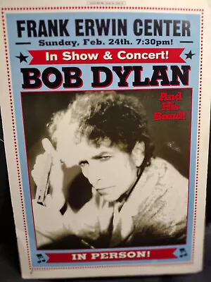 Bob Dylan 2002 Original Officiall Rare Concert Poster  Erwin Ctr Austin  14 X 20 • $200