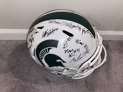2022 Michigan State St. Msu Spartans Team Signed Full Size Football Helmet Coa • $371.99