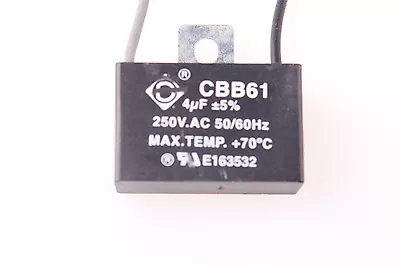 CBB61 250V AC 4uf 2 Wire Start Capacitor For Ceiling Fan Free Shipping • $6.36