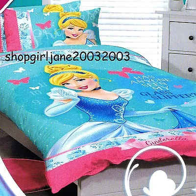 $38.54 • Buy Disney Princess Cinderella- Glass Slipper - Double/US Full Bed Quilt Doona Cover