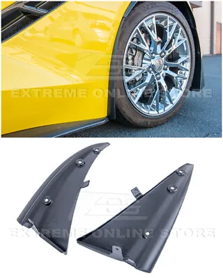 For 14-19 Corvette C7 GM Enhanced TEXTURE BLACK Front Splash Guards Mud Flaps • $39.98