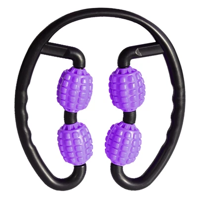 $25.74 • Buy 4 Wheel Trigger Point Massage Roller For Arm Leg Neck Muscle Tissue V8Z8