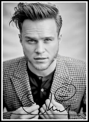 Olly Murs Autographed Cotton Canvas Image. Limited Edition (OM-301) • £9.59