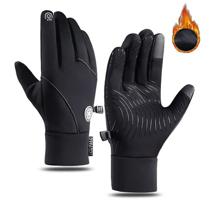 Winter Thermal Warm Gloves Touch Screen Men Womens Ski Cycling Driving Windproof • £10.99