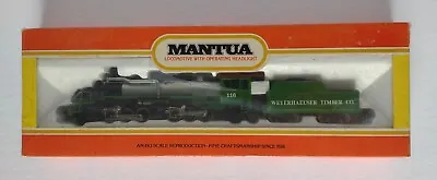 Mantua HO Scale - 2-6-6-2 Articulated Logger & Tender - Weyerhaeuser - 325-100 • $235.40