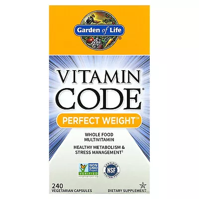 Vitamin Code Perfect Weight 240 Vegetarian Capsules • $65.09