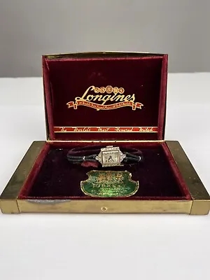 Vintage Diamond Longines Ladies Watch 14k White Gold With Original Box AS IS • $300