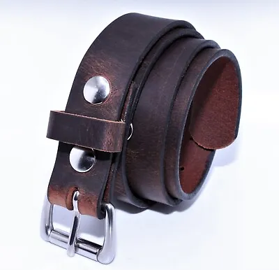 Men's Genuine Buffalo Leather Belt Heavy Duty Work Dress 1 1/4 _amish Made_1.25  • $35.69