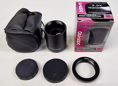 2x Opteka HD Tele Converter 4 Use With 500mm T T2 Mount Mirror Lens • £29.95