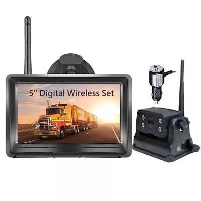 Wireless Magnetic Backup Camera 5 Monitor Rechargeable For Hooking Horse Trailer • $107.99