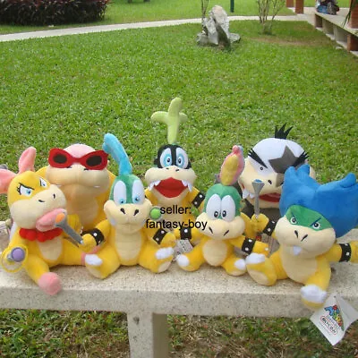 7X Super Mario Plush Toy Larry Lemmy Iggy Wendy Ludwig Roy Morton Jr. Koopa Doll • $65.79