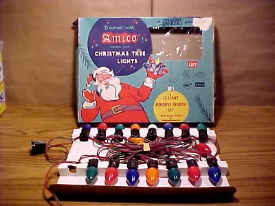 Vintage AMICO Christmas 15 Light C-7  Collector's Set-No. 2515 - Imported Lamps • $10