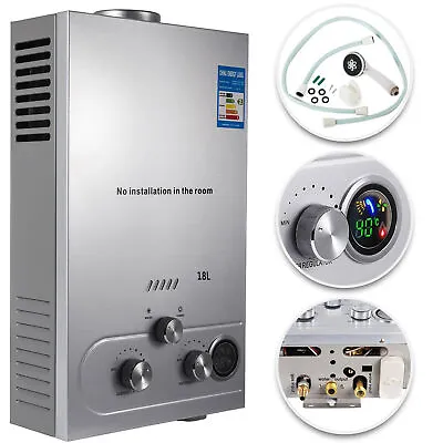 18L Tankless Natural / Propane Gas Hot Water Heater 5 GPM Instant Boiler Shower • $139.90