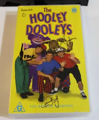 SIGNED The Hooley Dooleys ABC Kids VHS Video Tape 40 Min PAL G 1997 5 Autographs • $69.90