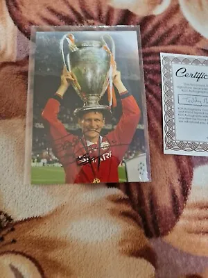 Teddy Sheringham Signed Autograph PHOTO Signature Manchester UNITED+ Certificat • £7.50