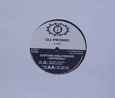 Captain Hollywood Project - Impossible (12  Promo) • £13.49