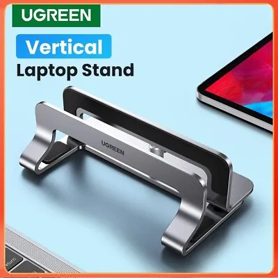 Ugreen Vertical Laptop Stand PREMIUM Desktop Holder For Macbook IPad Aluminium • $34.95