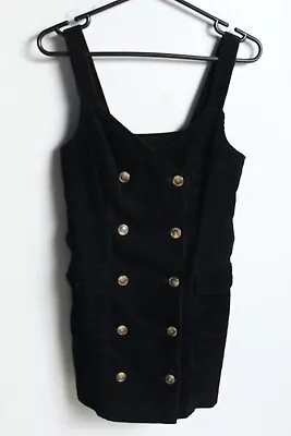 Miss Selfridge Double Buton Pencil Dress - Black - Size 8(c5) • $6.21