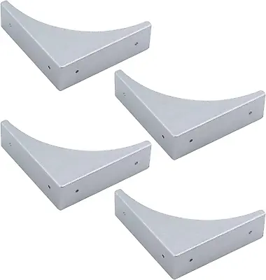 Metal Box Corner Protector Decorative Edge Cover Safety Guard Pack Of 4 Silver • $15.29