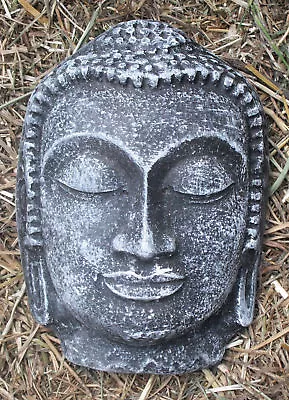 Buddha Face Plastic Mold Cement Plaster Concrete Mould 8  X 5.5  X 1.75  • $8.50