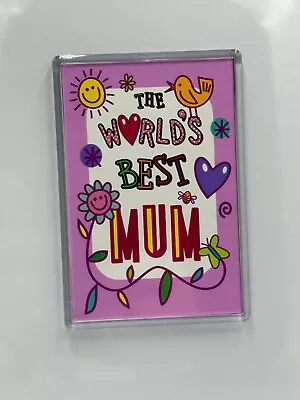The World's Best Mum - Large Fridge Magnet - Mothers Day Gift - Birthday • £2.99