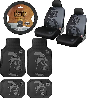 $136.77 • Buy New 9pc STAR WARS Darth Vader Car Floor Mats Seat Covers & Steering Wheel Cover