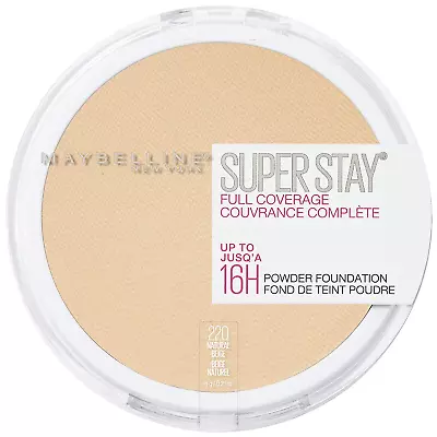 Maybelline Super Stay Powder Foundation 16-Hour Wear Natural Beige 1 Count • $19.14