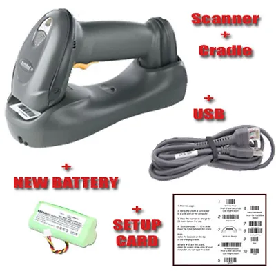 Motorola Symbol DS6878 & Cradle 2D Barcode Scanner Imager BlueTooth QR Code USB • $77.99