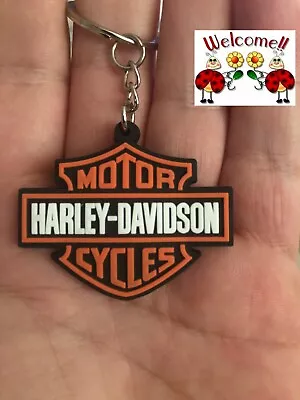 Harley Davidson Motorbike Cycle Fat Boy Softail Night Sports Keyring 61w  • $5.55