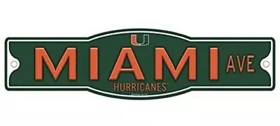 Miami Hurricanes 4  X 17  Street Sign NCAA Canes • $13.99