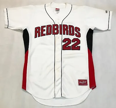 Rawlings MiLB Memphis Redbirds #22 Baseball Jersey Sz 42 White Sewn • $49.95