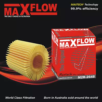 Oil Filter For Toyota Tarago GSR50 V6 3.5 2GR-FE MAXFLOW® Replaces Ryco R2648P • $28.99