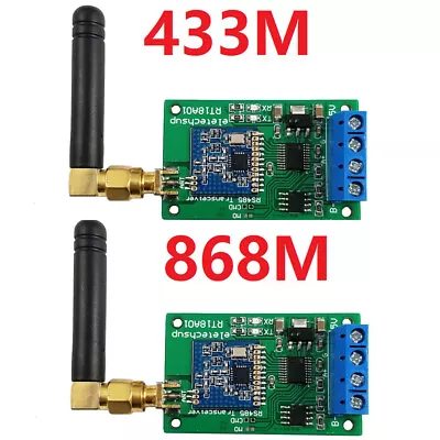 433M 868M Wireless RS485 RF Port UART Module DTU For PTZ Camera PLC Modbus RTU • $25.64