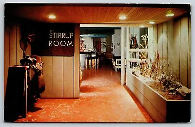 Portland Oregon~Stirrup Room Hotel Multnomah~Vintage Postcard • $3.70