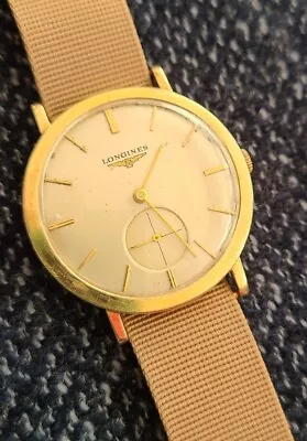 Vintage Longines Solid 14K Yellow Gold Manual Dress Watch Manual Solid Lugs  • $725