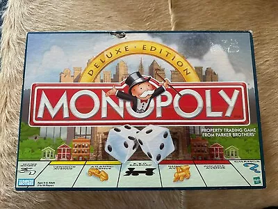 Monopoly Deluxe Edition Board Game COMPLETE (Parker Brothers 1998) Vintage • $30