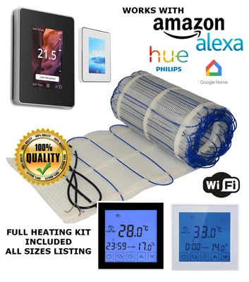 £229.99 • Buy Electric Underfloor Heating Mat Kit 100W/m2 All Sizes In This Listing (BSC)