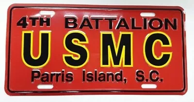 United States Marine Corps 4th Battalion Parris Island S.c. License Plate F56 • $7.49