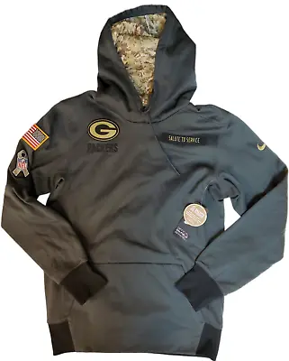 Green Bay Packers Salute To Service Sideline Hoodie Sweatshirt • $59.99