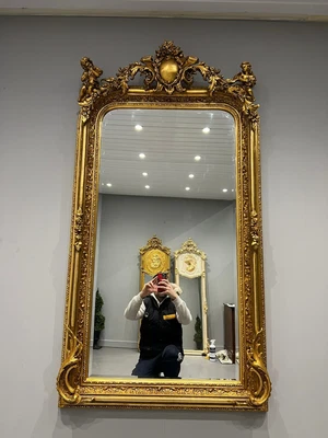 £385 • Buy French Gilt Frame Ladies Mirror With Cherub Hotel Mirror Salon Mirror Impressive