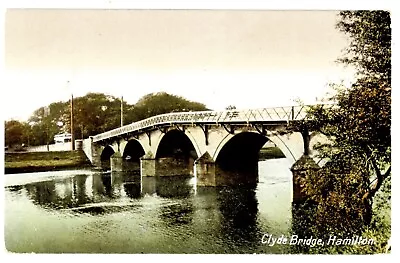 SCOTLAND - CLYDE BRIDGE HAMILTON 1917 Caledonia Series Postcard • £2.95